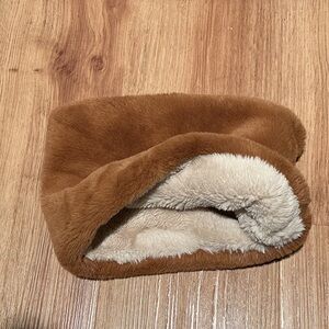 Zara Kids Brown and Cream Furry neck warmer